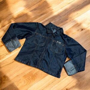 Vintage Xhilaration Jean Denim Jacket Coat Cropped XS